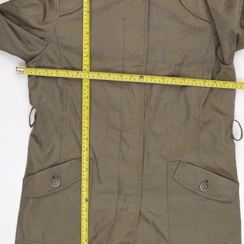Jones New York Men's Brown Mid-Length Trench Coat Size M