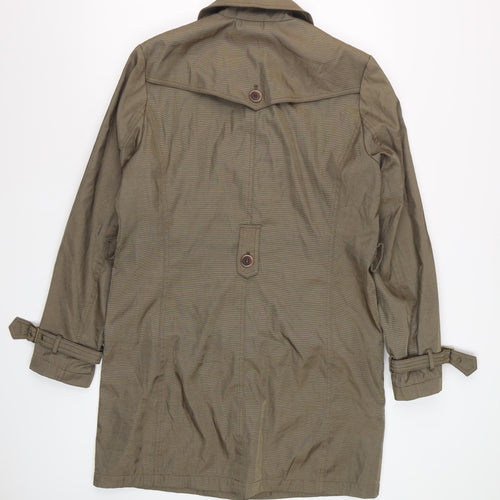 Jones New York Men's Brown Mid-Length Trench Coat Size M