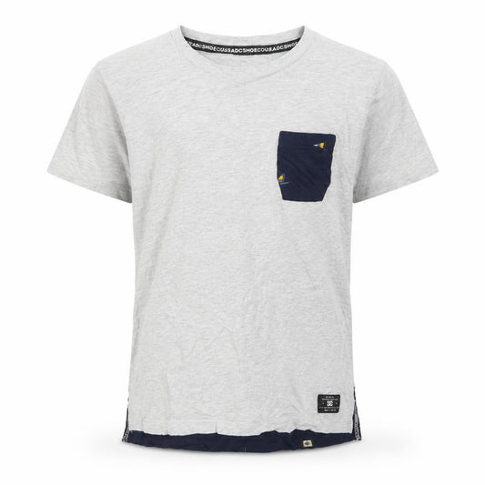 DC Shoes Boys Grey Cotton Crew Neck Pocket T-Shirt Size 12 Years