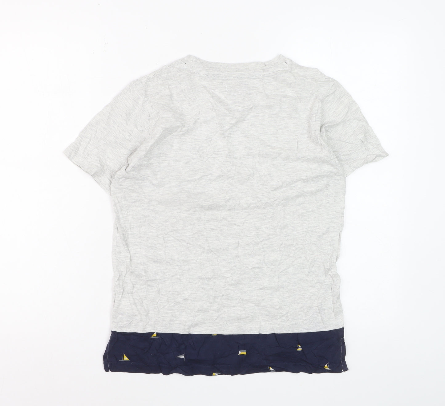 DC Shoes Boys Grey Cotton Crew Neck Pocket T-Shirt Size 12 Years