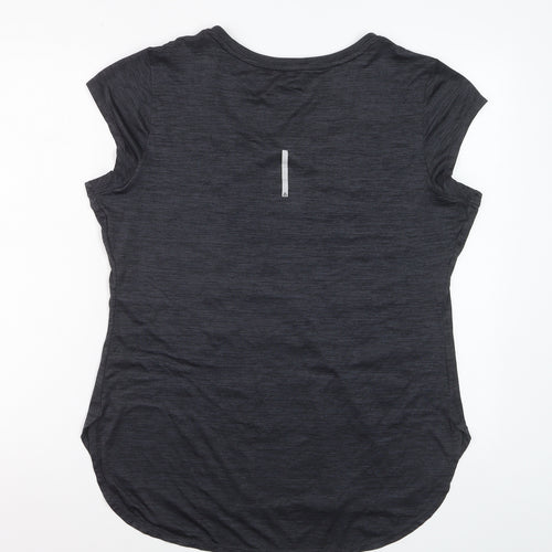 Reebok Womens Black XL Activewear T-Shirt Lightweight Gym Top