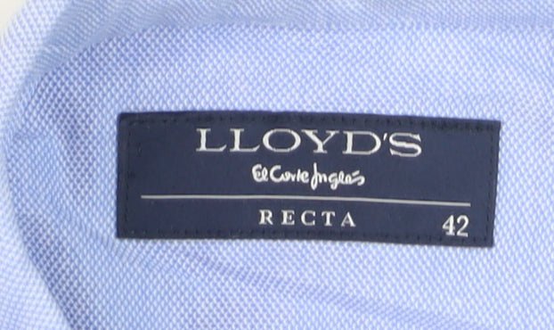 Lloyd’s Women Blue Cotton Long Sleeve Button-Up Shirt Size 14