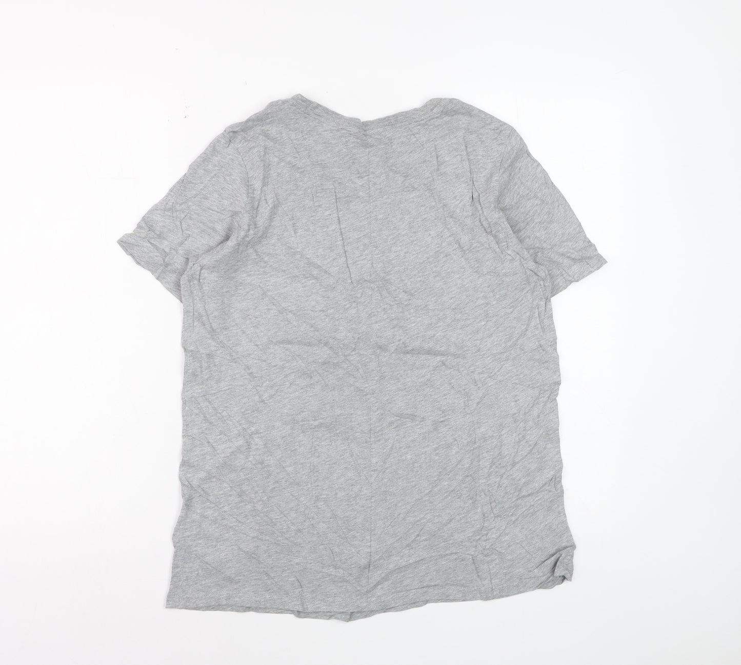 Nike Boys Grey Athletic Fit Logo T-Shirt Size 13-15 Years