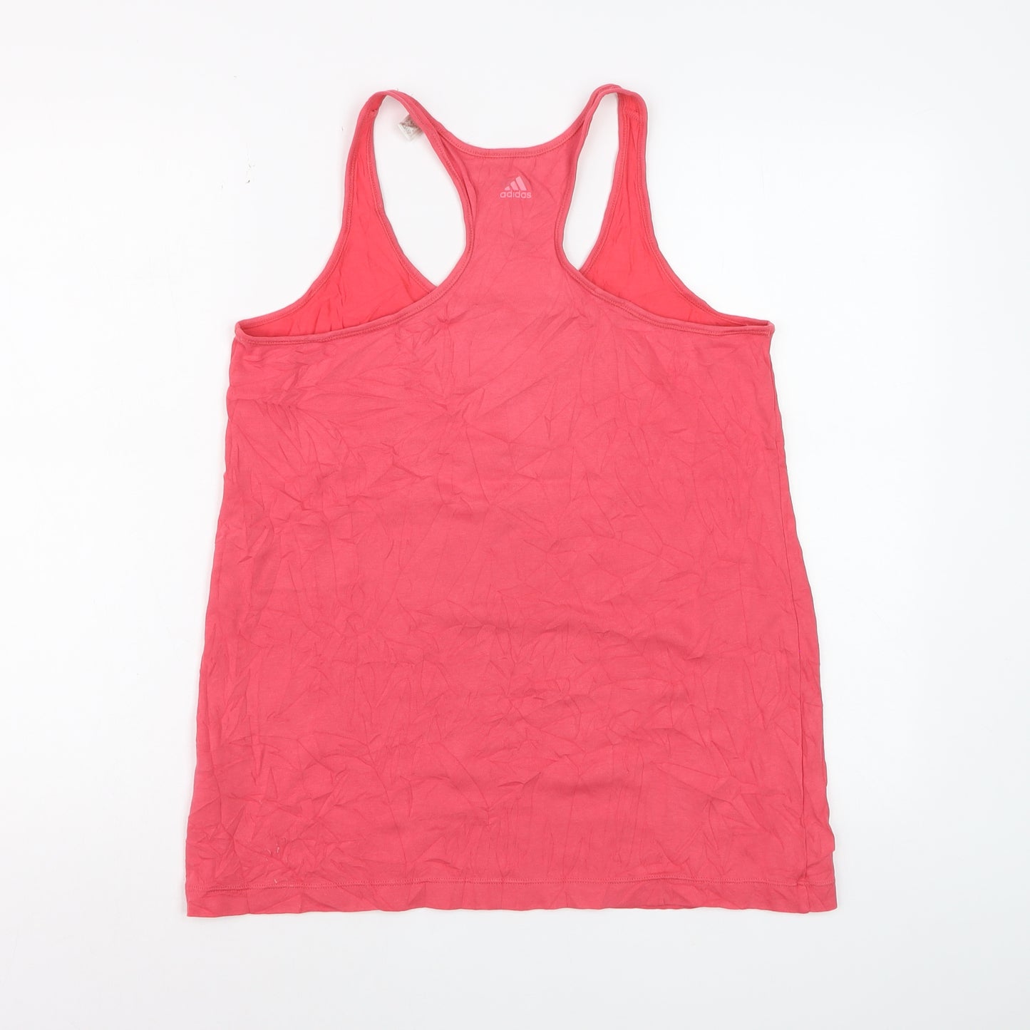 Adidas Women's Pink Racerback Tank Top Size S Activewear