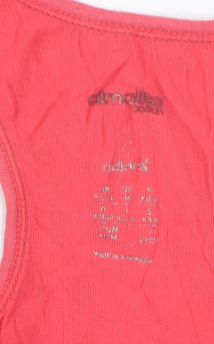 Adidas Women's Pink Racerback Tank Top Size S Activewear