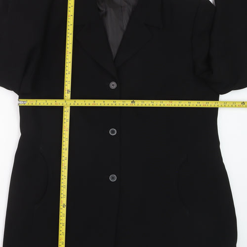 Joella Di Marco Women's Black Size 20 Single-Breasted Blazer