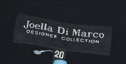 Joella Di Marco Women's Black Size 20 Single-Breasted Blazer