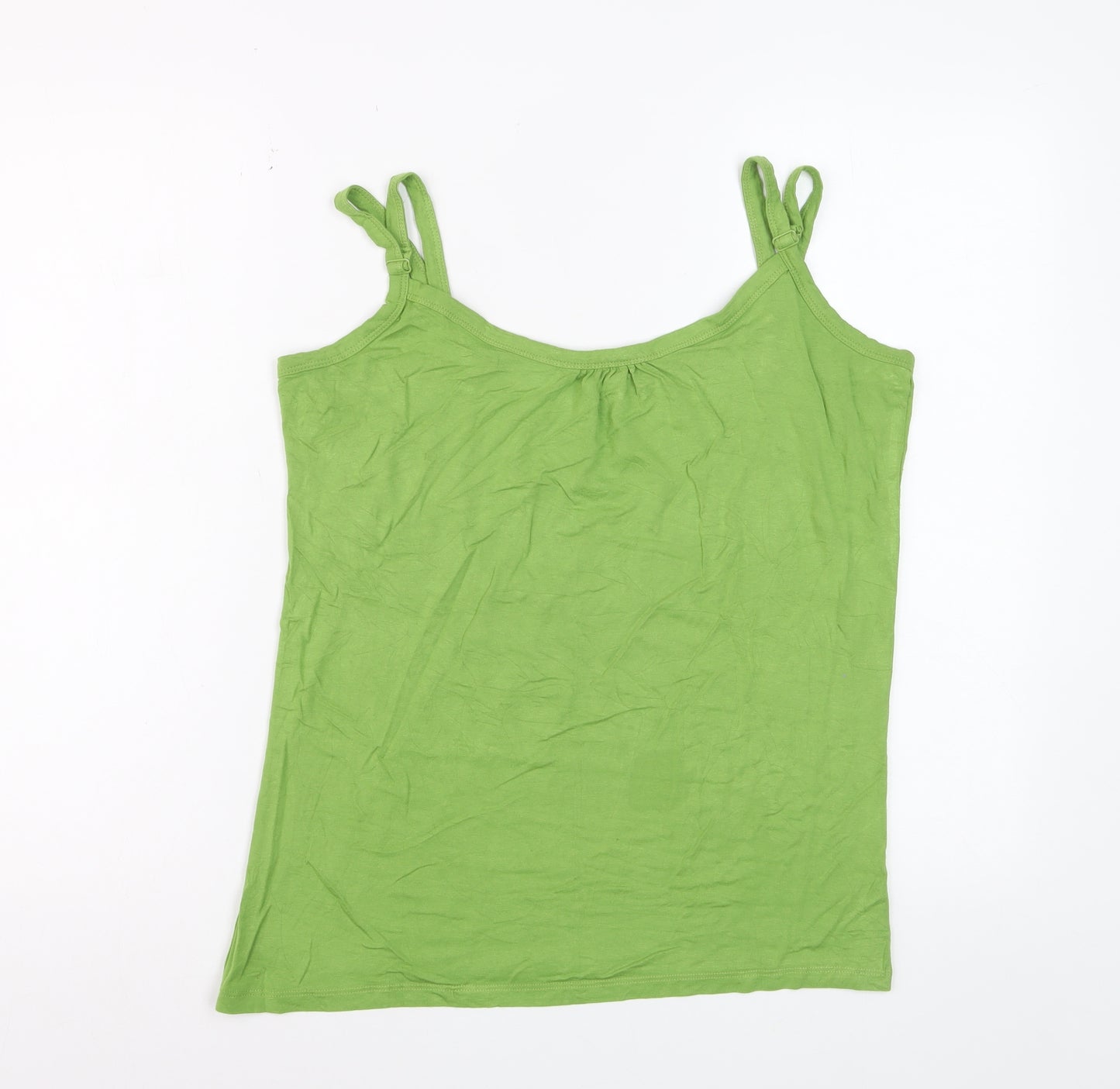 Next Women Green Camisole Tank Top Size 18 Viscose Stretch