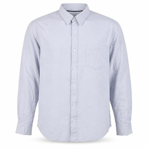 JACHS New York Men's Light Blue XL Dress Shirt Cotton Blend Long Sleeve