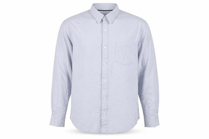 JACHS New York Men's Light Blue XL Dress Shirt Cotton Blend Long Sleeve