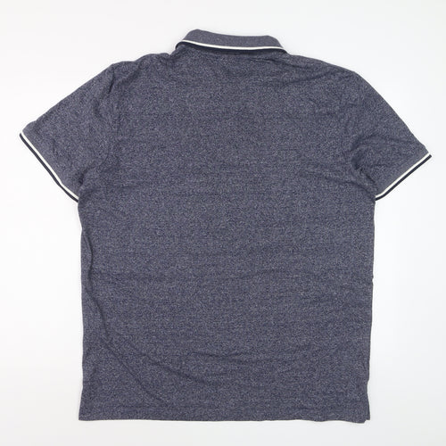 Jack & Jones Originals Men's Blue Short Sleeve Polo XXL Classic Fit