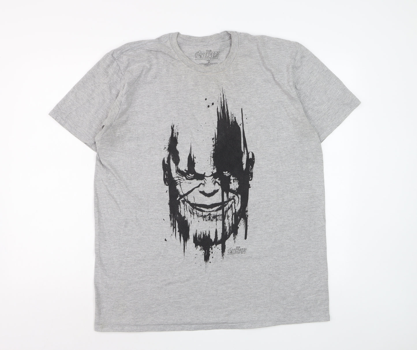 Marvel Avengers Infinity War Grey Graphic T-Shirt Men's XL