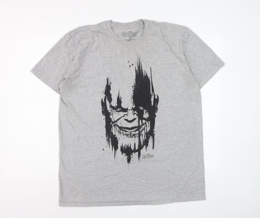 Marvel Avengers Infinity War Grey Graphic T-Shirt Men's XL