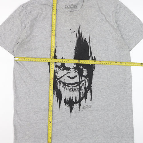 Marvel Avengers Infinity War Grey Graphic T-Shirt Men's XL