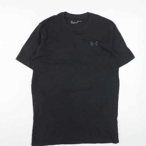 Under Armour Men's Black Small Relaxed Fit T-Shirt