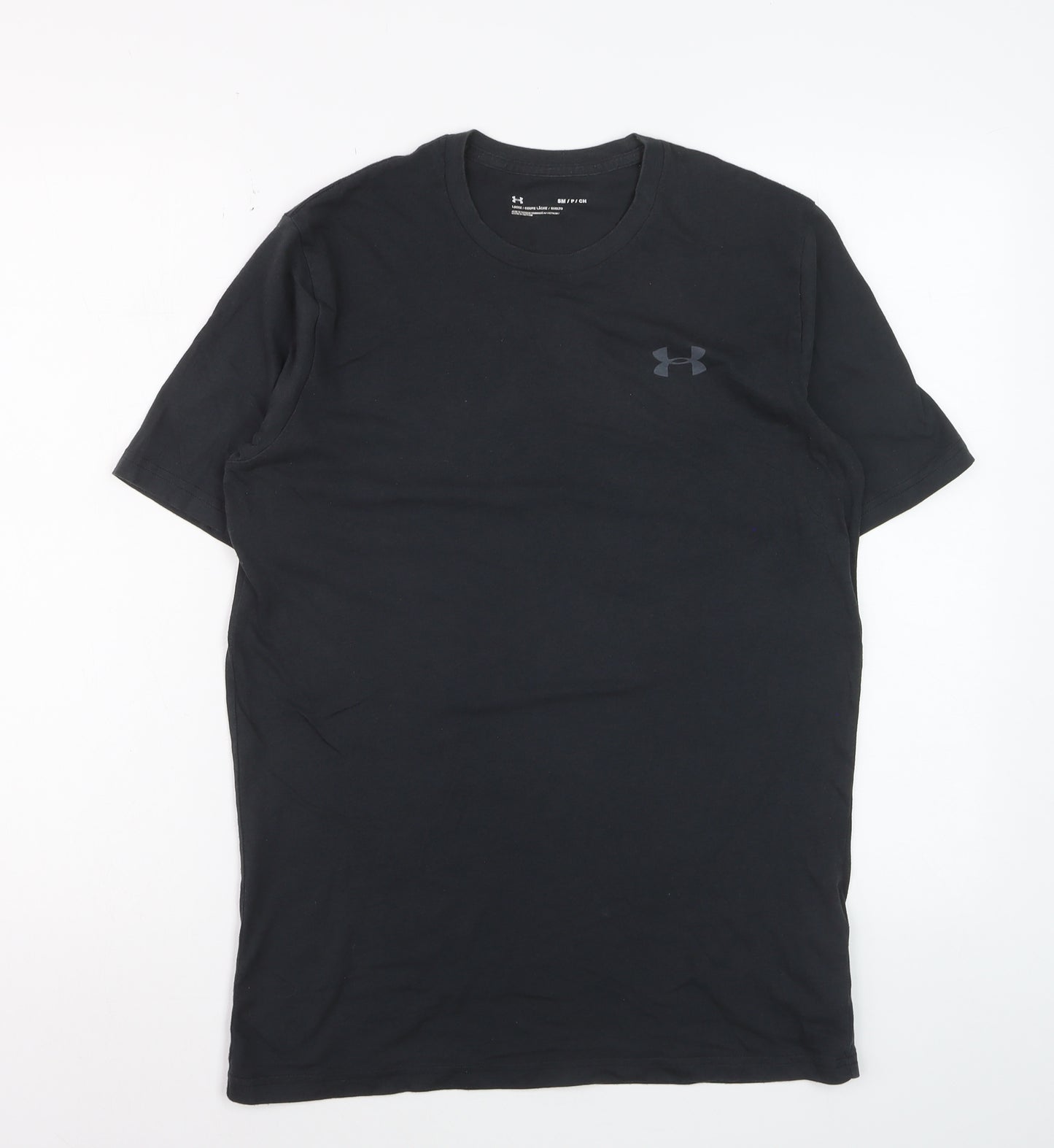 Under Armour Men's Black Small Relaxed Fit T-Shirt