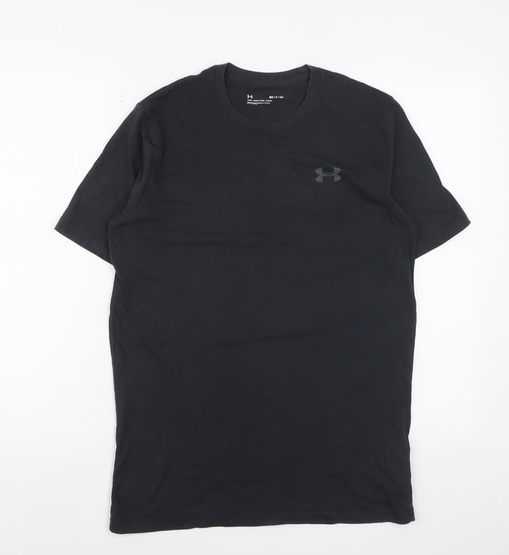 Under Armour Men's Black Small Relaxed Fit T-Shirt