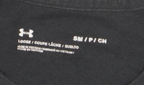 Under Armour Men's Black Small Relaxed Fit T-Shirt