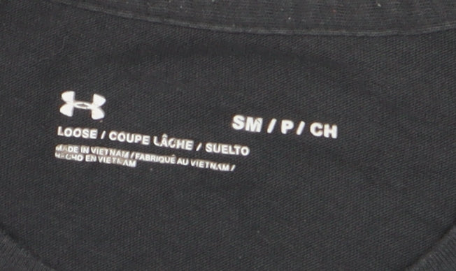 Under Armour Men's Black Small Relaxed Fit T-Shirt