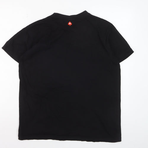 PokerStars Men's Black XL Crew Neck Graphic Print T-Shirt