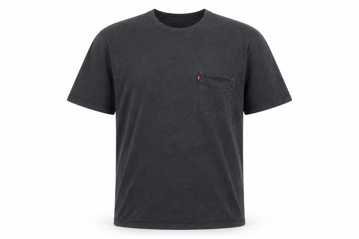 Levi's Men's Black Cotton Crew Neck Short Sleeve T-Shirt Size S