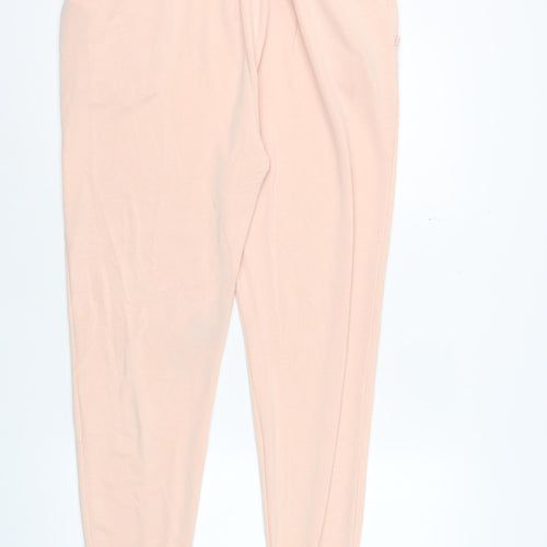 Gymshark Women Peach Joggers XXL Viscose Blend Elastic Waist