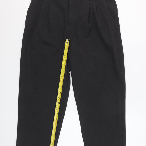 Zara Women's Black Pleated Trousers Size 8 Polyester Blend