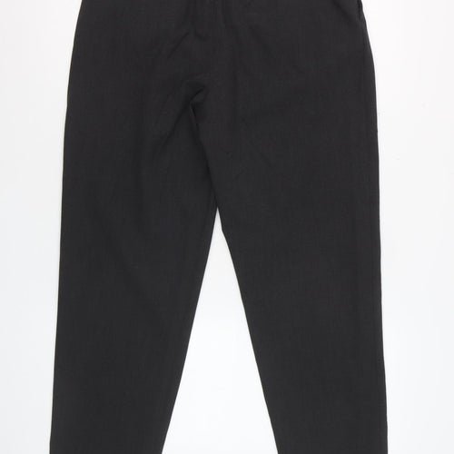 Zara Women's Black Pleated Trousers Size 8 Polyester Blend