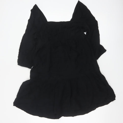 Marks and Spencer Women’s Black Size 6 Fit & Flare Short Dress