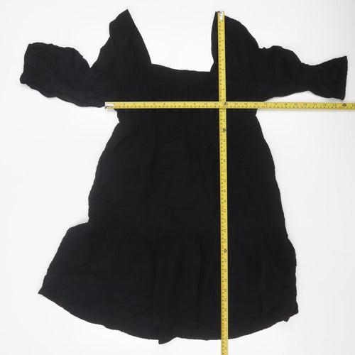 Marks and Spencer Women’s Black Size 6 Fit & Flare Short Dress