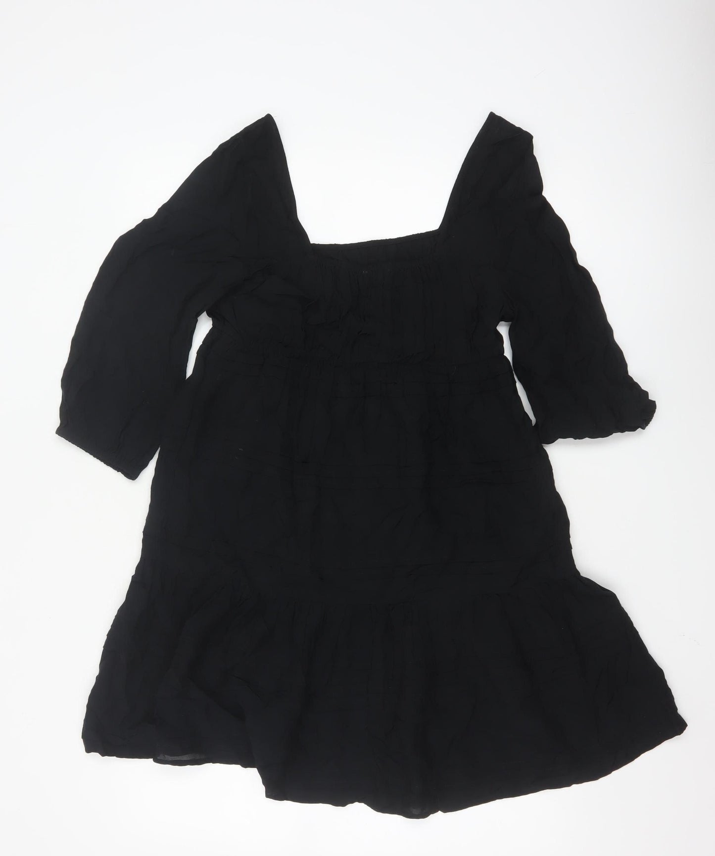 Marks and Spencer Women’s Black Size 6 Fit & Flare Short Dress