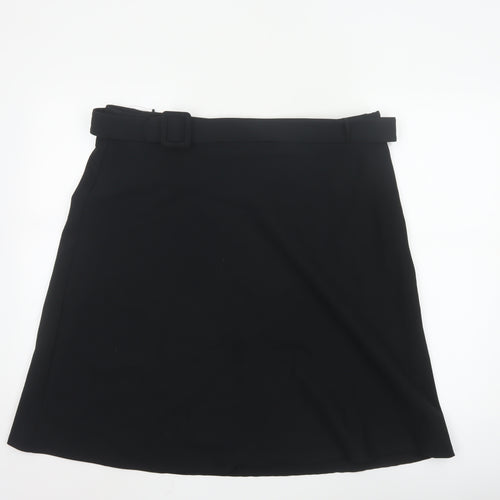 Marks and Spencer Women's Black A-Line Knee Length Skirt Size 18