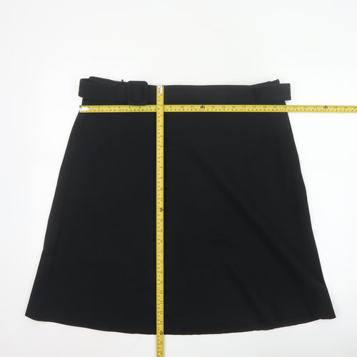 Marks and Spencer Women's Black A-Line Knee Length Skirt Size 18