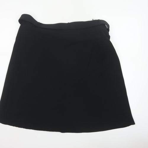Marks and Spencer Women's Black A-Line Knee Length Skirt Size 18