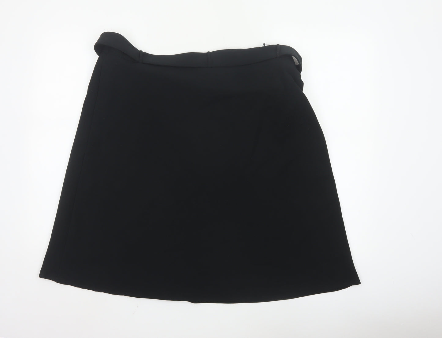 Marks and Spencer Women's Black A-Line Knee Length Skirt Size 18