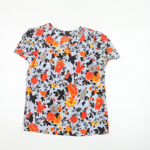 Oasis Womens Multicoloured Floral Tunic Blouse Size 8