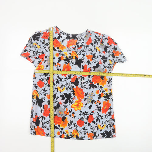 Oasis Womens Multicoloured Floral Tunic Blouse Size 8