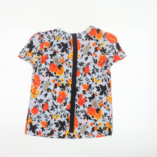 Oasis Womens Multicoloured Floral Tunic Blouse Size 8