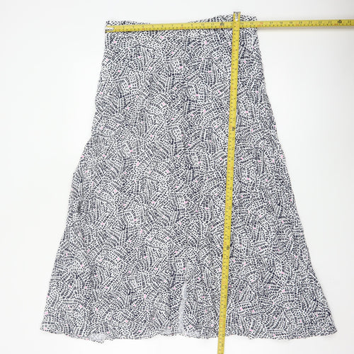 Marks and Spencer Women's Multicoloured A-Line Midi Skirt Size 12