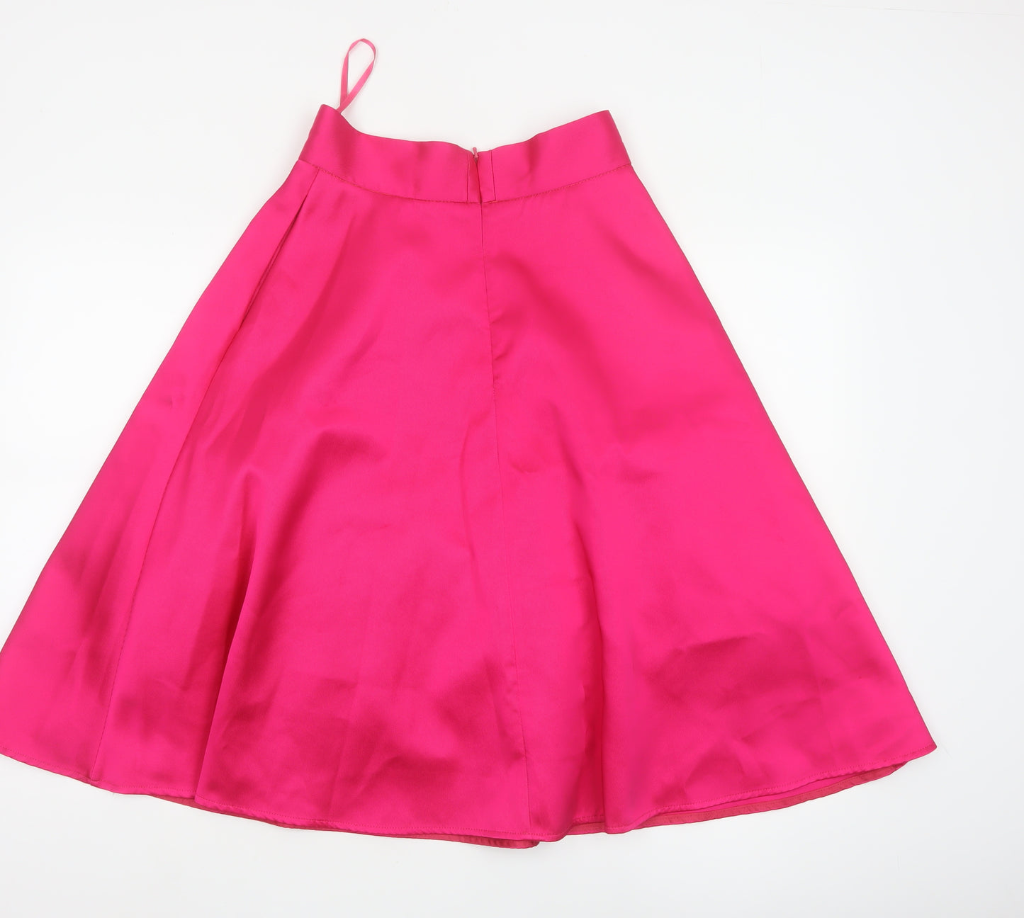 Coast Women’s Hot Pink A-Line Satin Knee Length Skirt UK 6