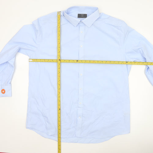 Marks and Spencer Men's Sky Blue Tailored Fit Dress Shirt 19in