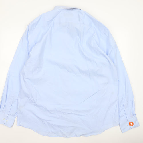 Marks and Spencer Men's Sky Blue Tailored Fit Dress Shirt 19in