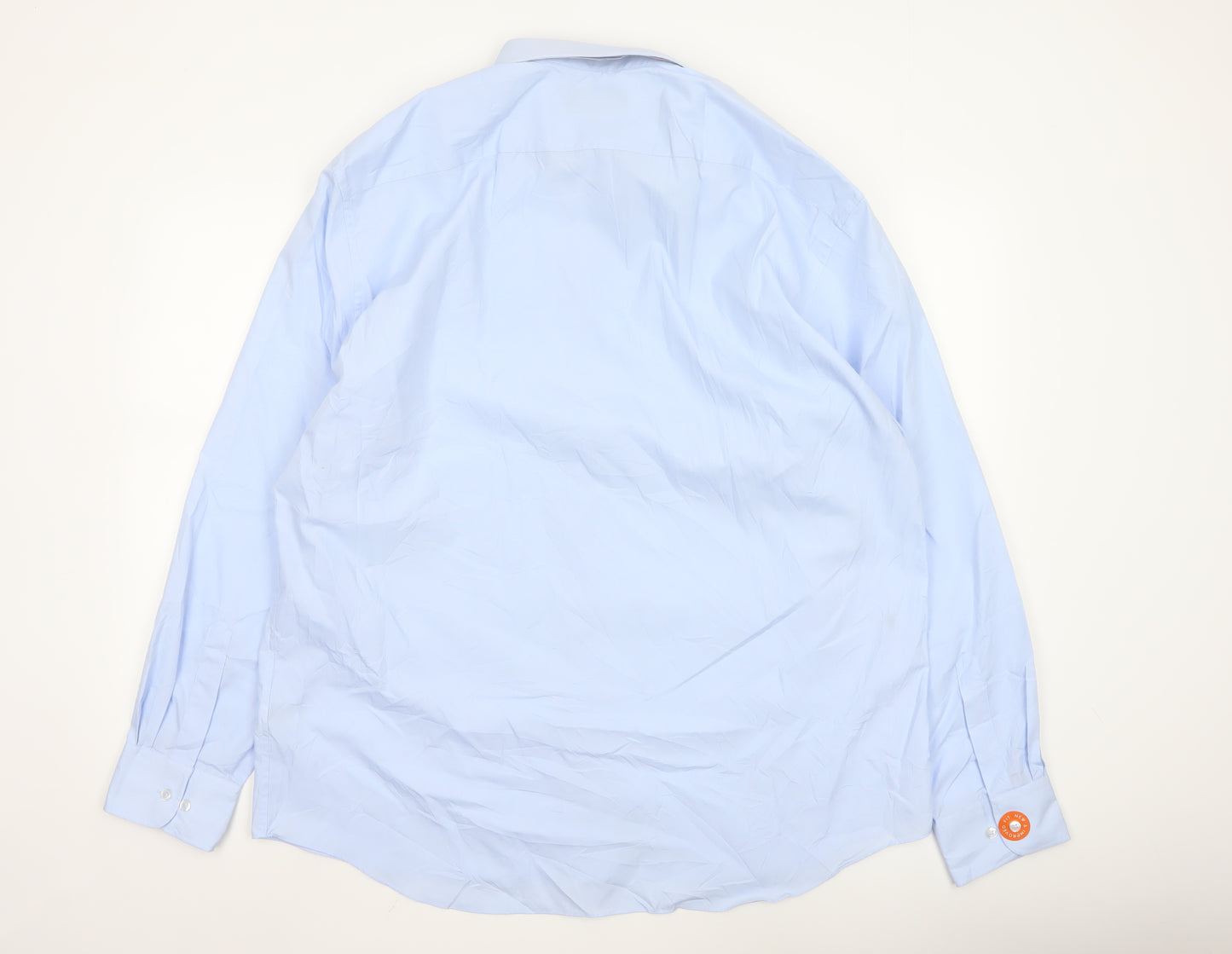 Marks and Spencer Men's Sky Blue Tailored Fit Dress Shirt 19in
