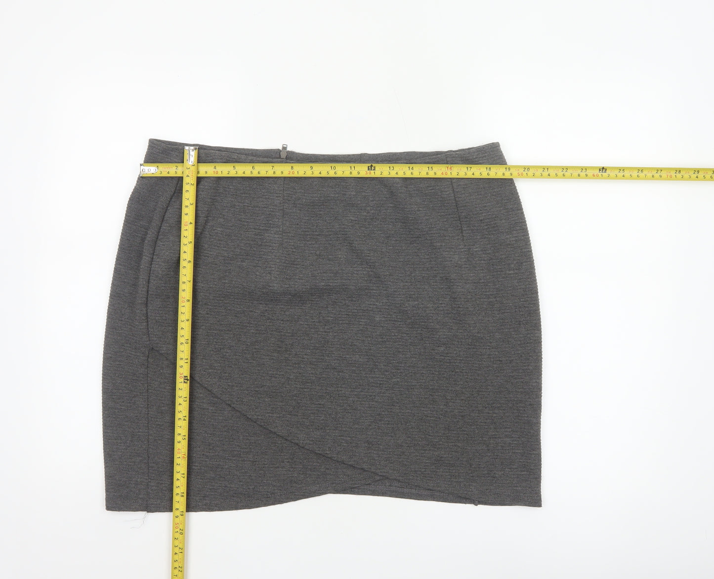 Pepperberry Women's Grey Size 18 Pencil Short Skirt