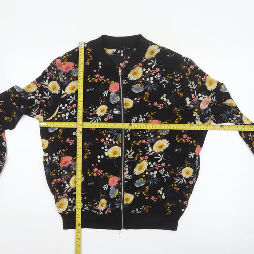 New Look Women’s Multicoloured Floral Bomber Jacket Size 12