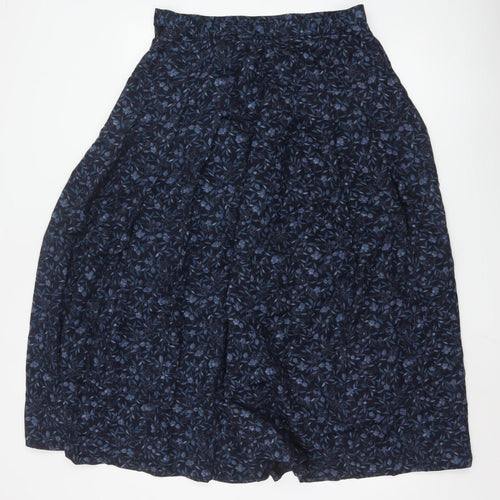 Marks and Spencer Women’s Blue Floral A-Line Midi Skirt Size 16