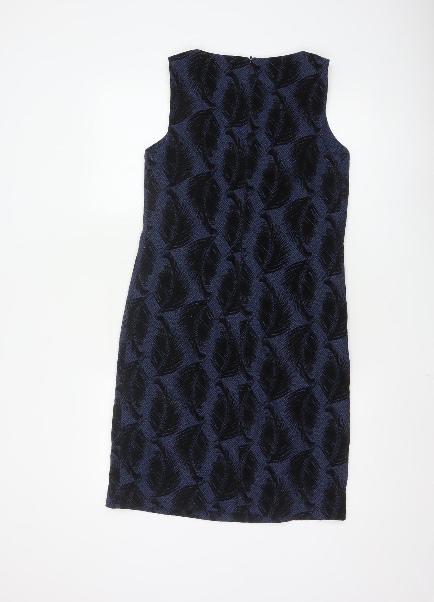 White Stuff Women's Blue Sleeveless Sheath Dress Size 8