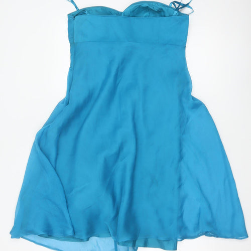 Début Women's Blue Knee Length A-Line Party Dress Size 12