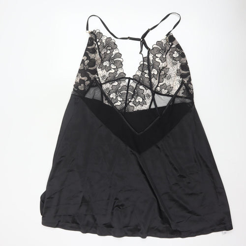 Ann Summers Womens Black XXL Lace Chemise Adjustable Straps
