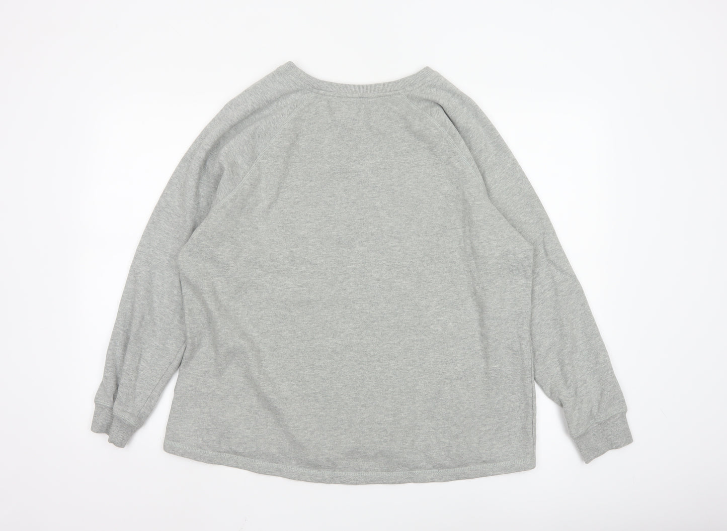 Next Women Grey Sequin Reindeer Pullover Sweatshirt Size 18